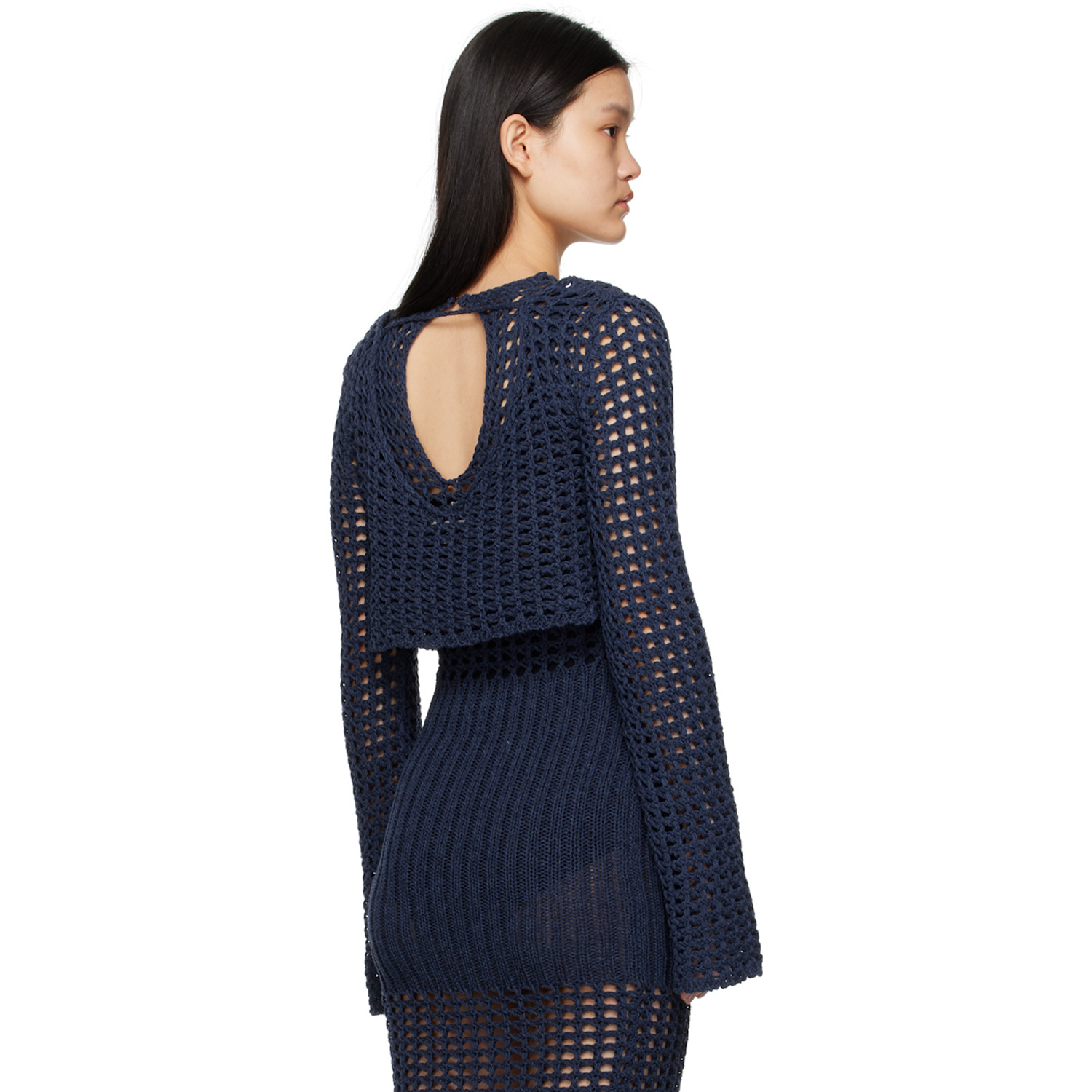  Elleme Navy Low Back Sweater 