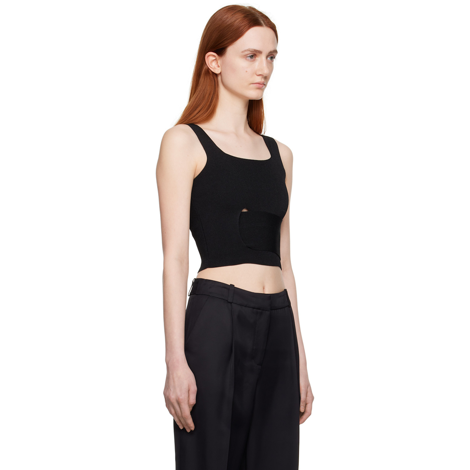  Boyarovskaya Black Tape Tank Top 