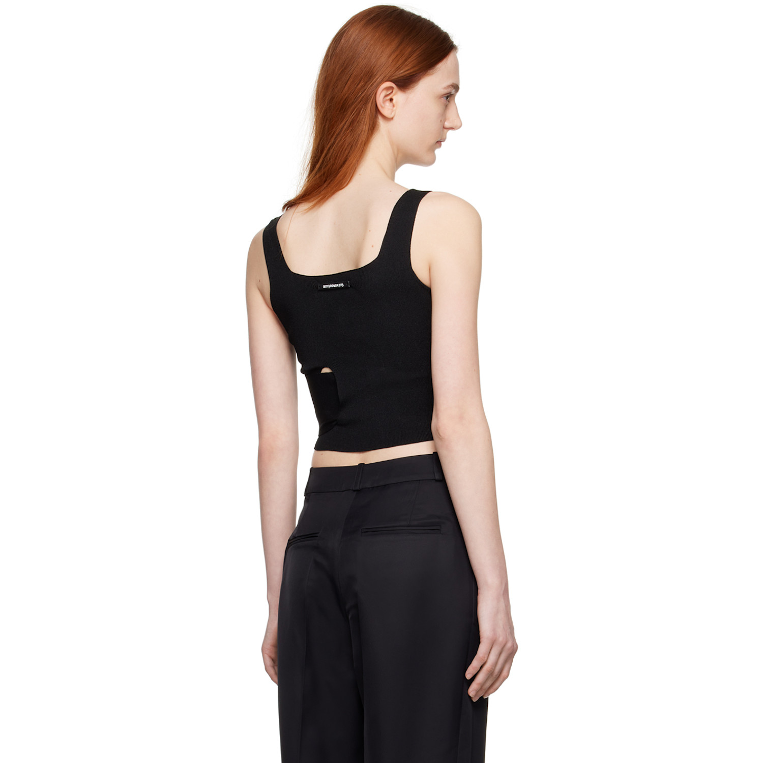  Boyarovskaya Black Tape Tank Top 