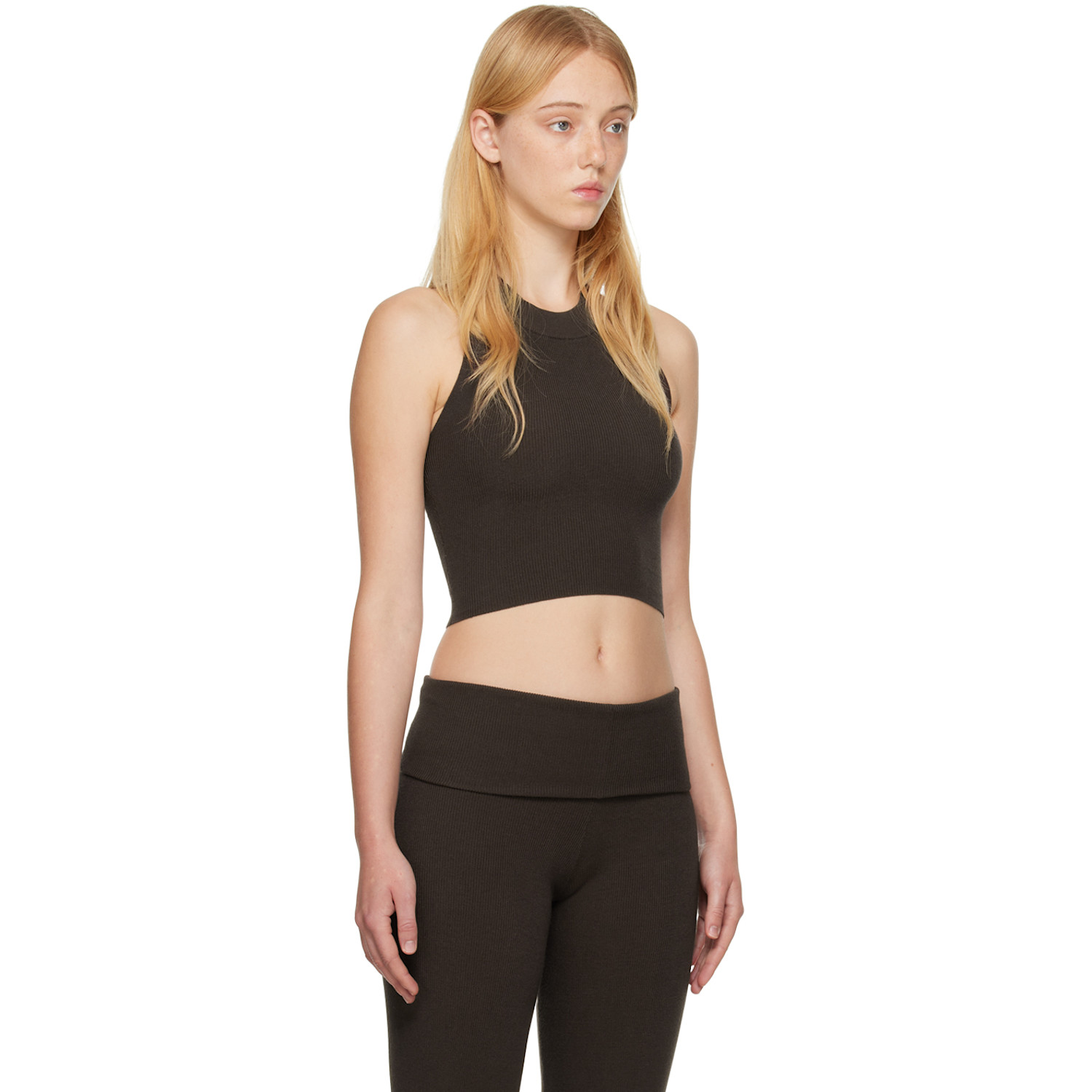  Leset Brown Grace Tank Top 
