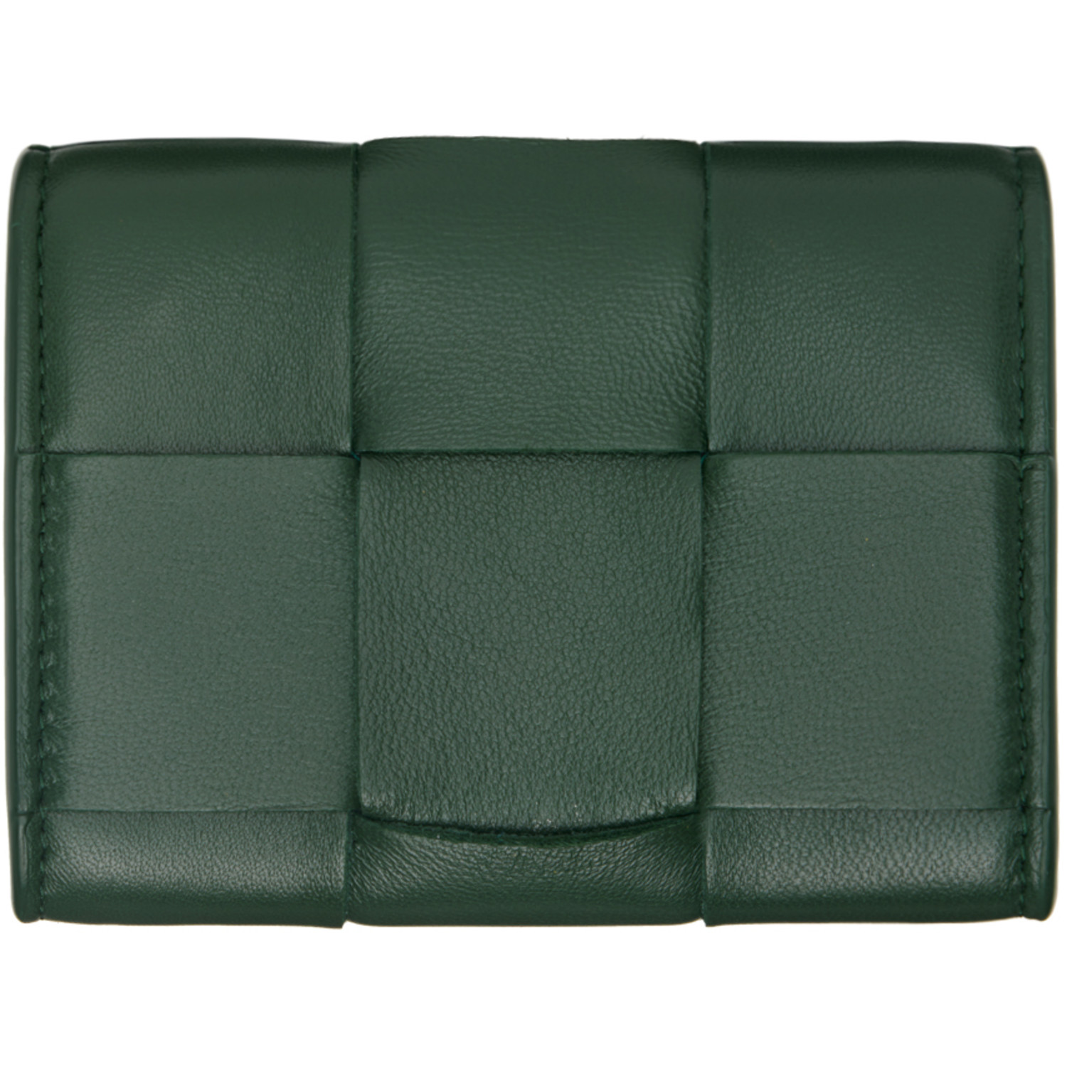 Bottega Veneta Green Envelope Coin Pouch 