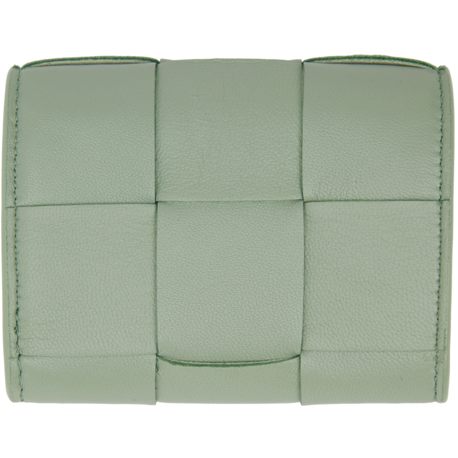  Bottega Veneta Green Small Envelope Card Case 