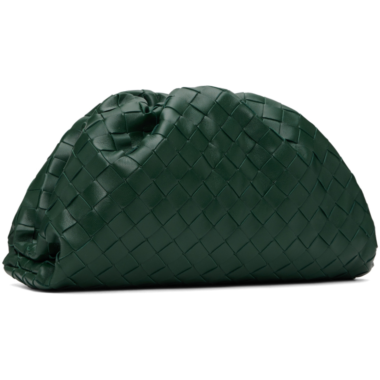  Bottega Veneta Green Teen Pouch 
