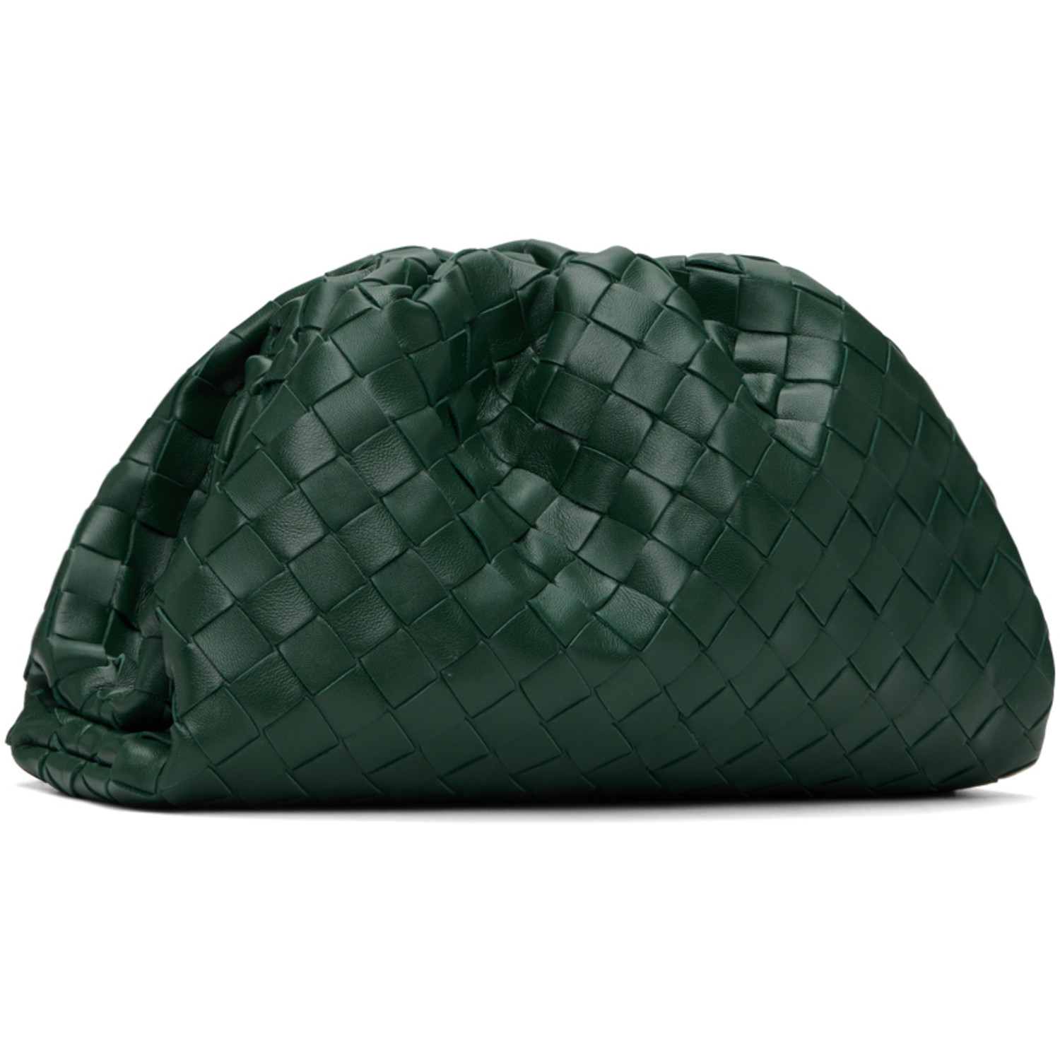  Bottega Veneta Green Teen Pouch 