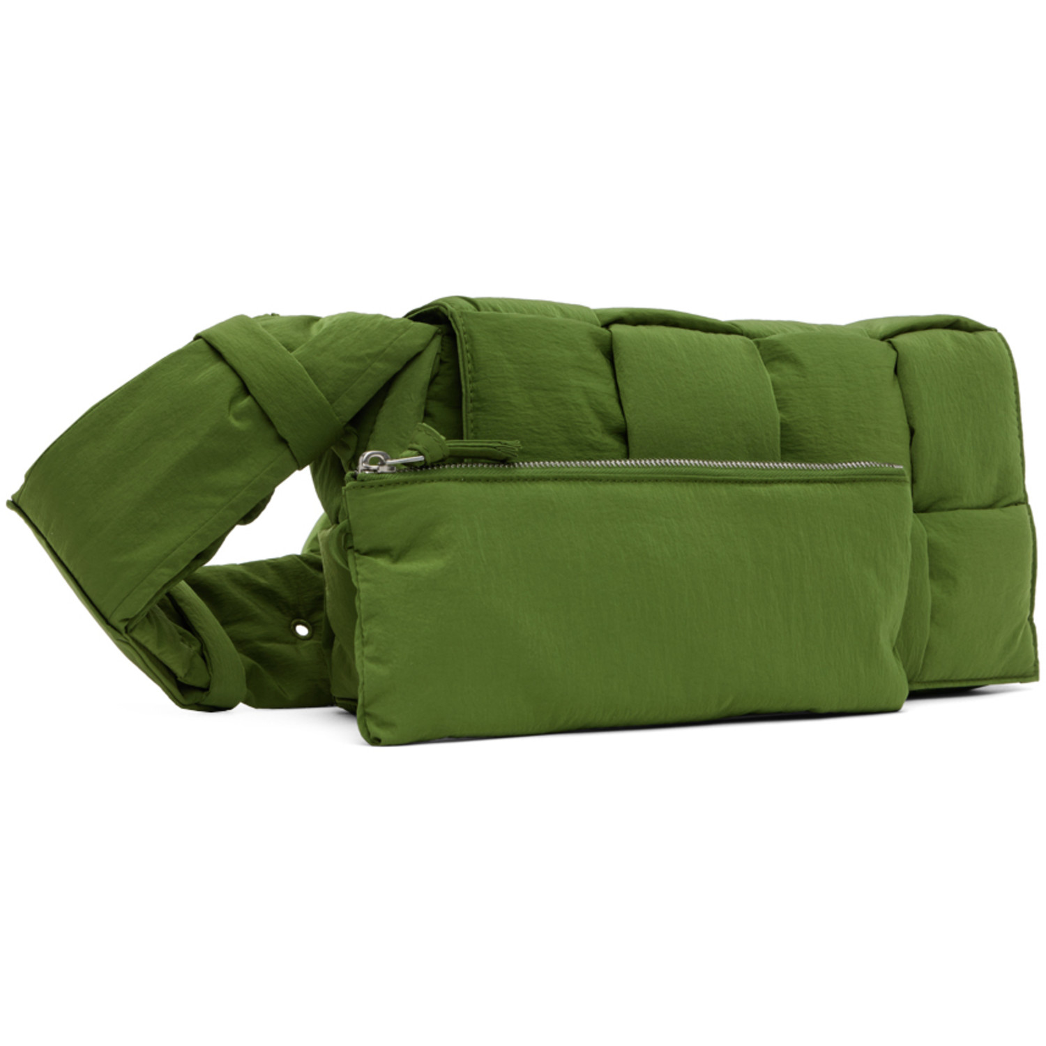  Bottega Veneta Khaki Padded Tech Cassette Bag 