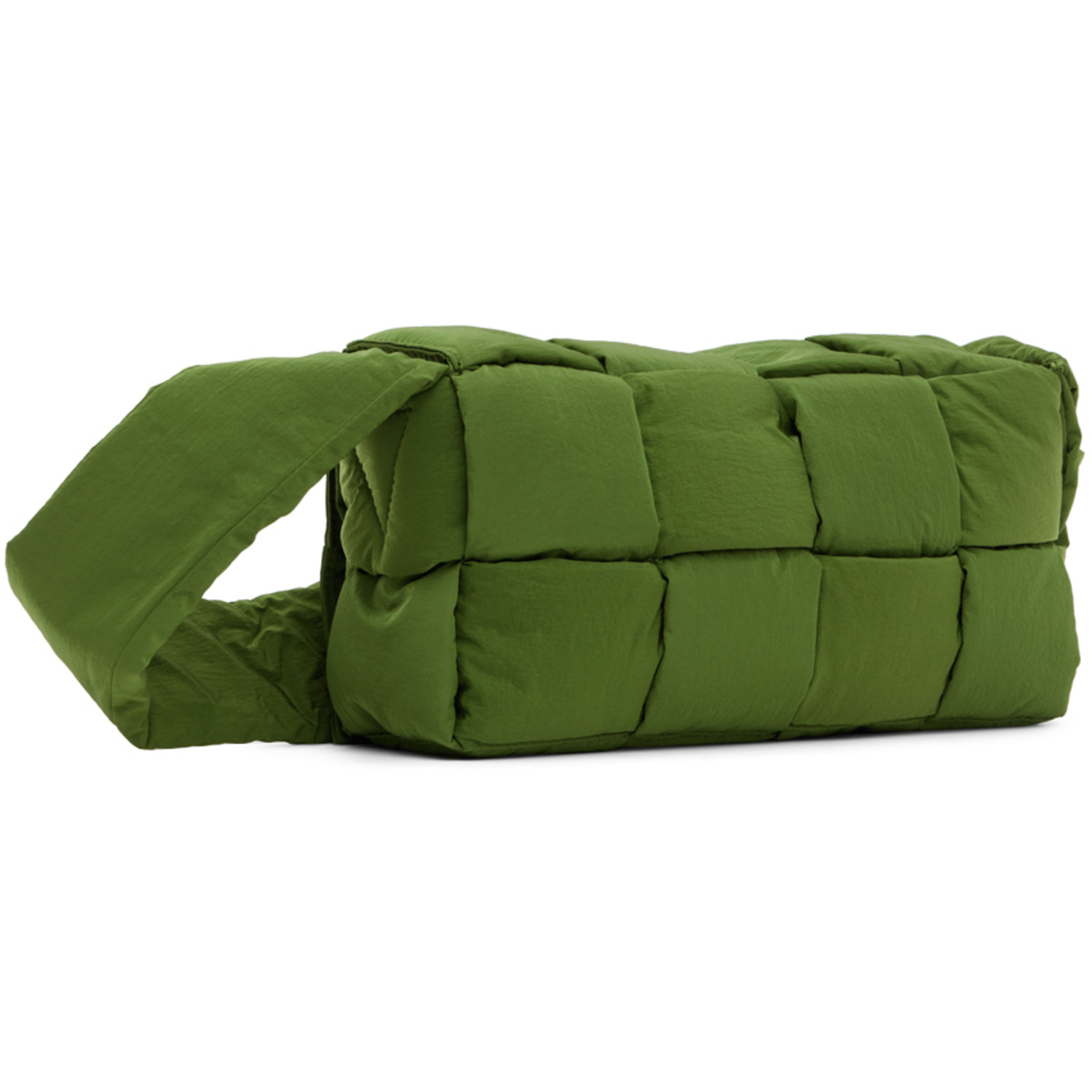  Bottega Veneta Khaki Padded Tech Cassette Bag 