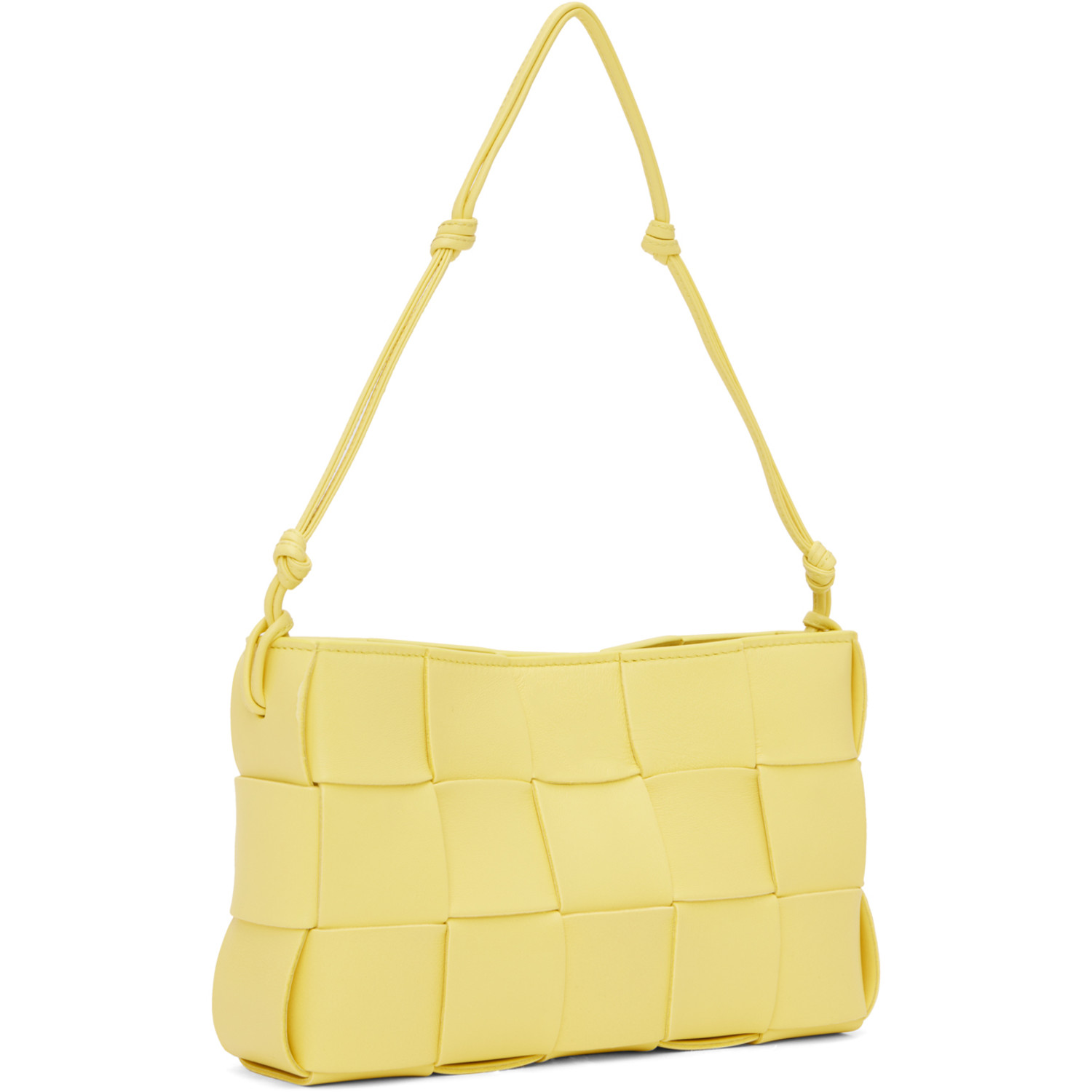  Bottega Veneta Yellow Cassette Shoulder Bag 