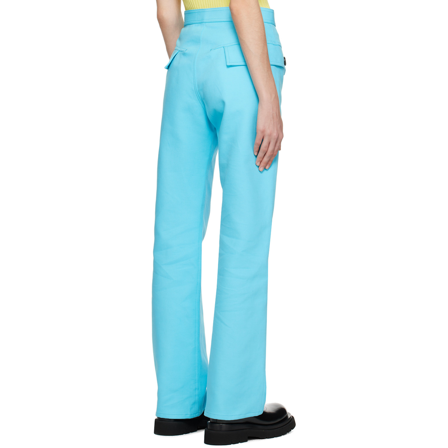  Bottega Veneta Blue Zip-fly Trousers 