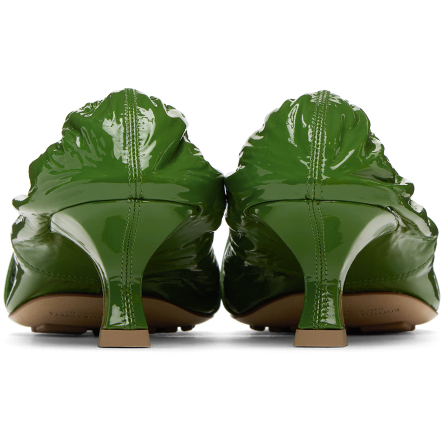  Bottega Veneta Green Madame Pumps 