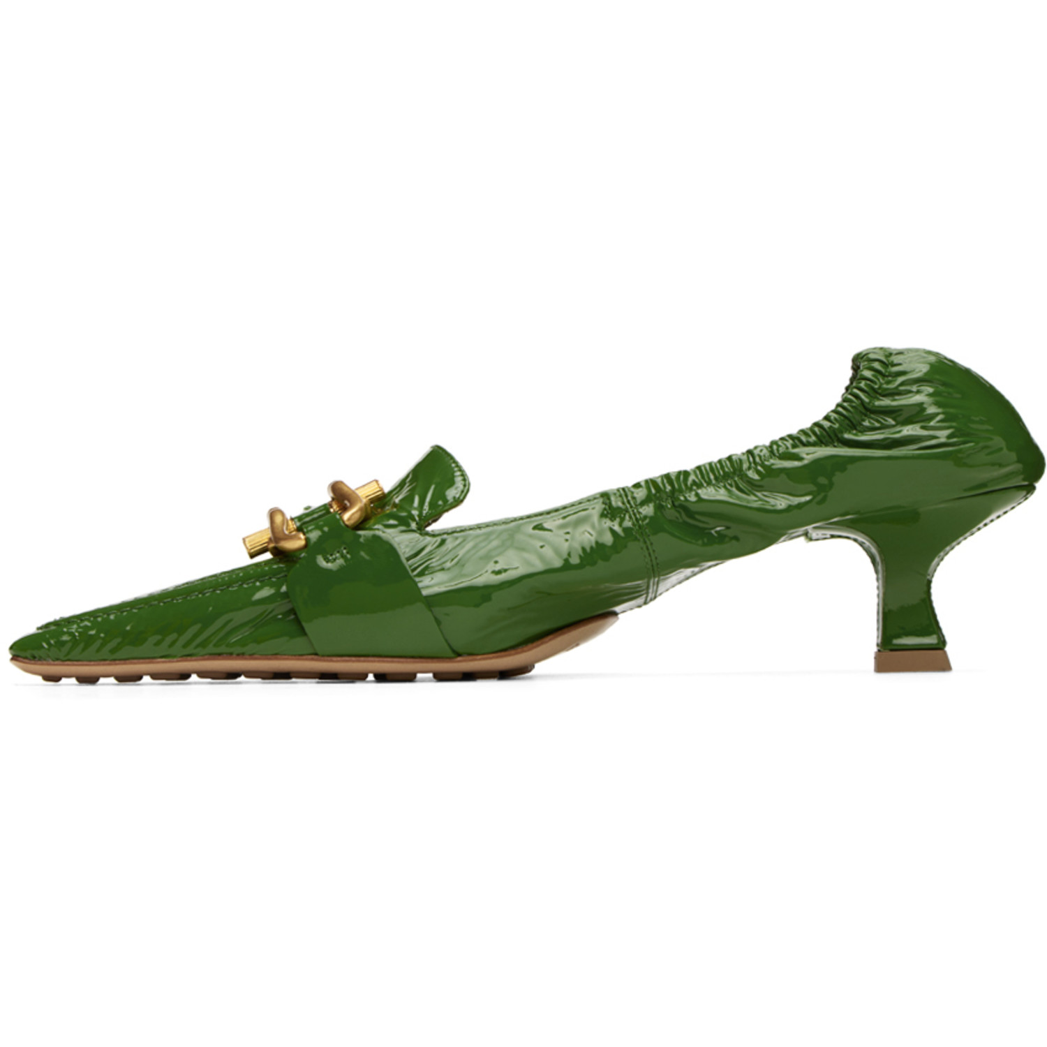  Bottega Veneta Green Madame Pumps 