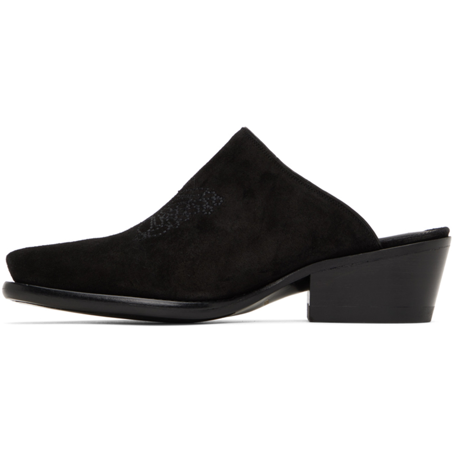 Needles Black Papillon Mules 