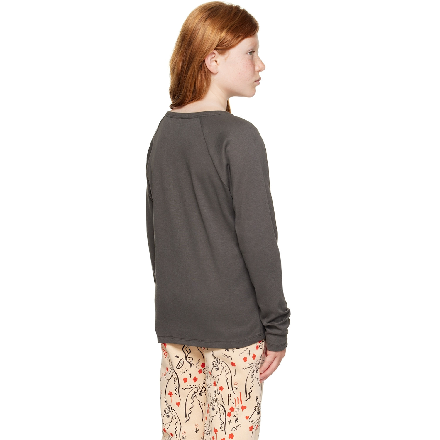  Mini Rodini Kids Black 'nessie' Long Sleeve T-shirt 