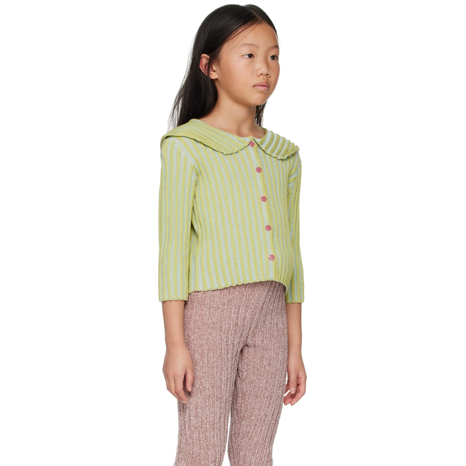  Eckhaus Latta Ssense Exclusive Kids Green Bambino Cardigan 