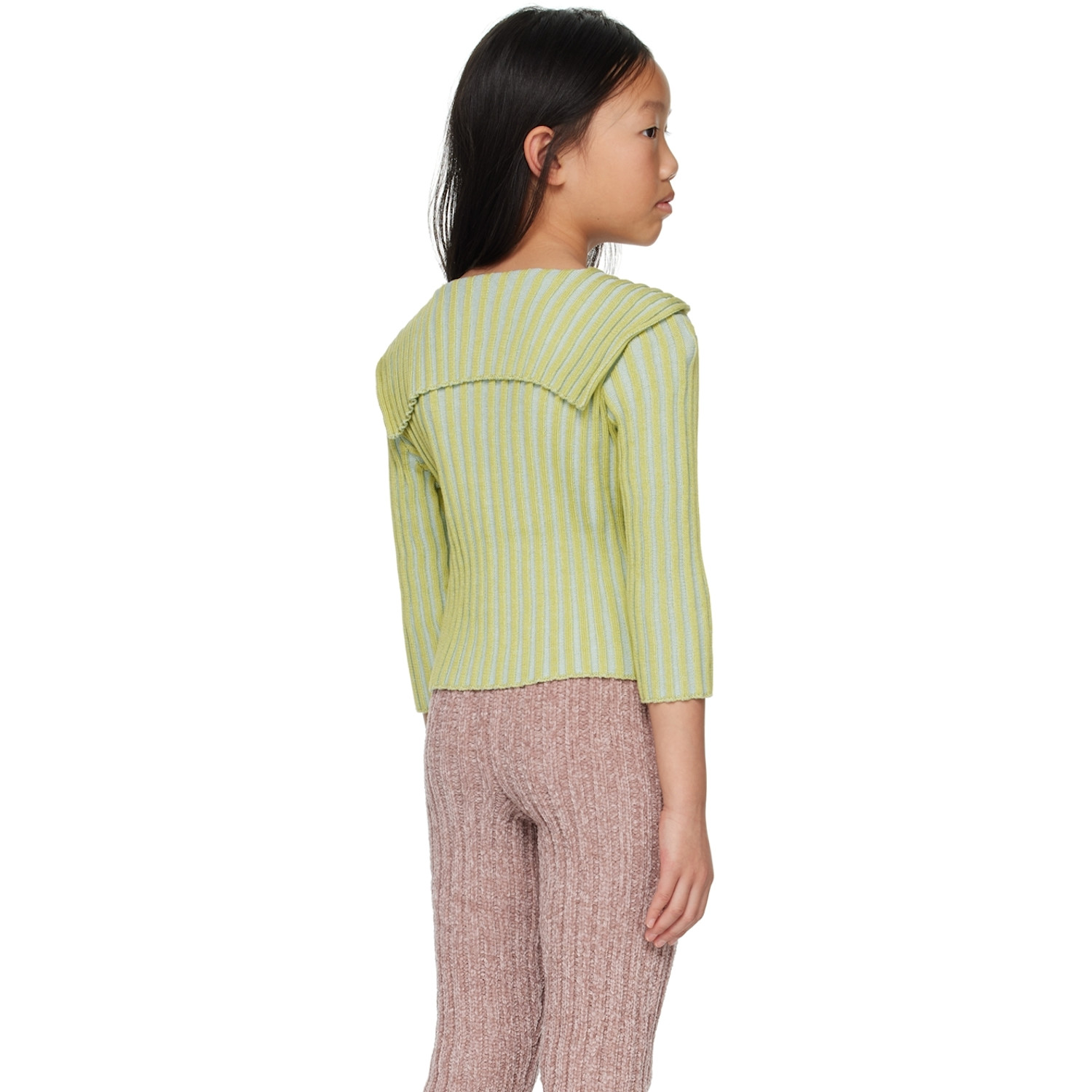  Eckhaus Latta Ssense Exclusive Kids Green Bambino Cardigan 