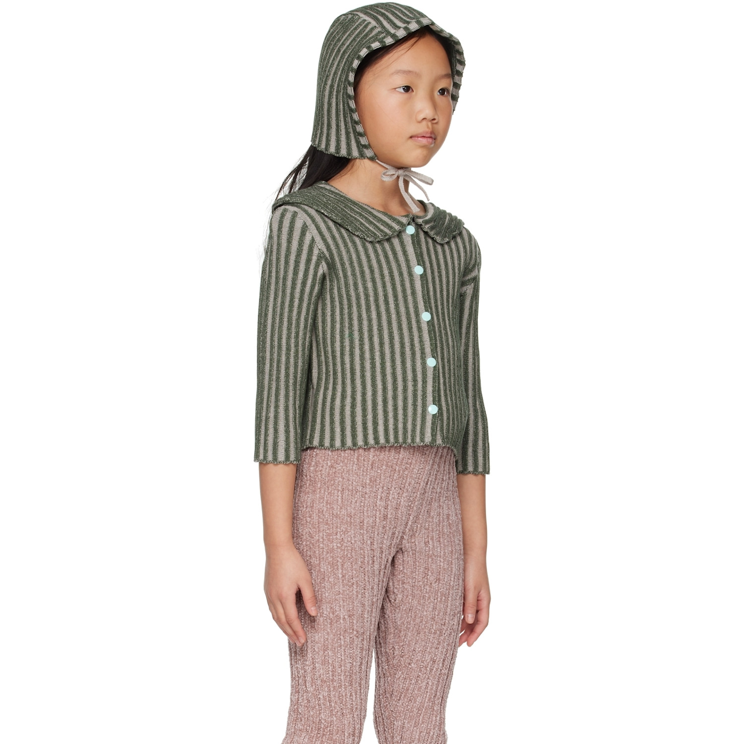  Eckhaus Latta Ssense Exclusive Kids Green Bambino Cardigan 