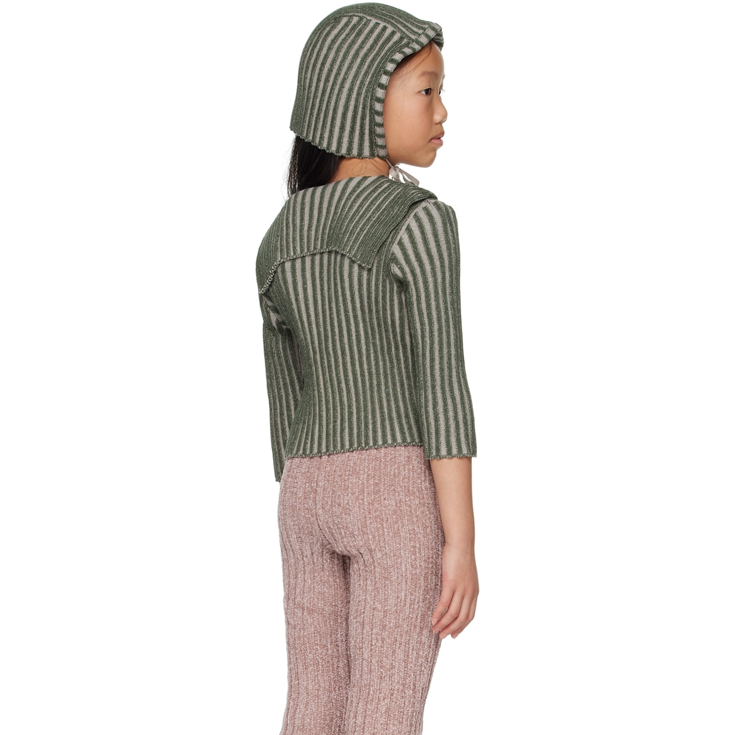  Eckhaus Latta Ssense Exclusive Kids Green Bambino Cardigan 