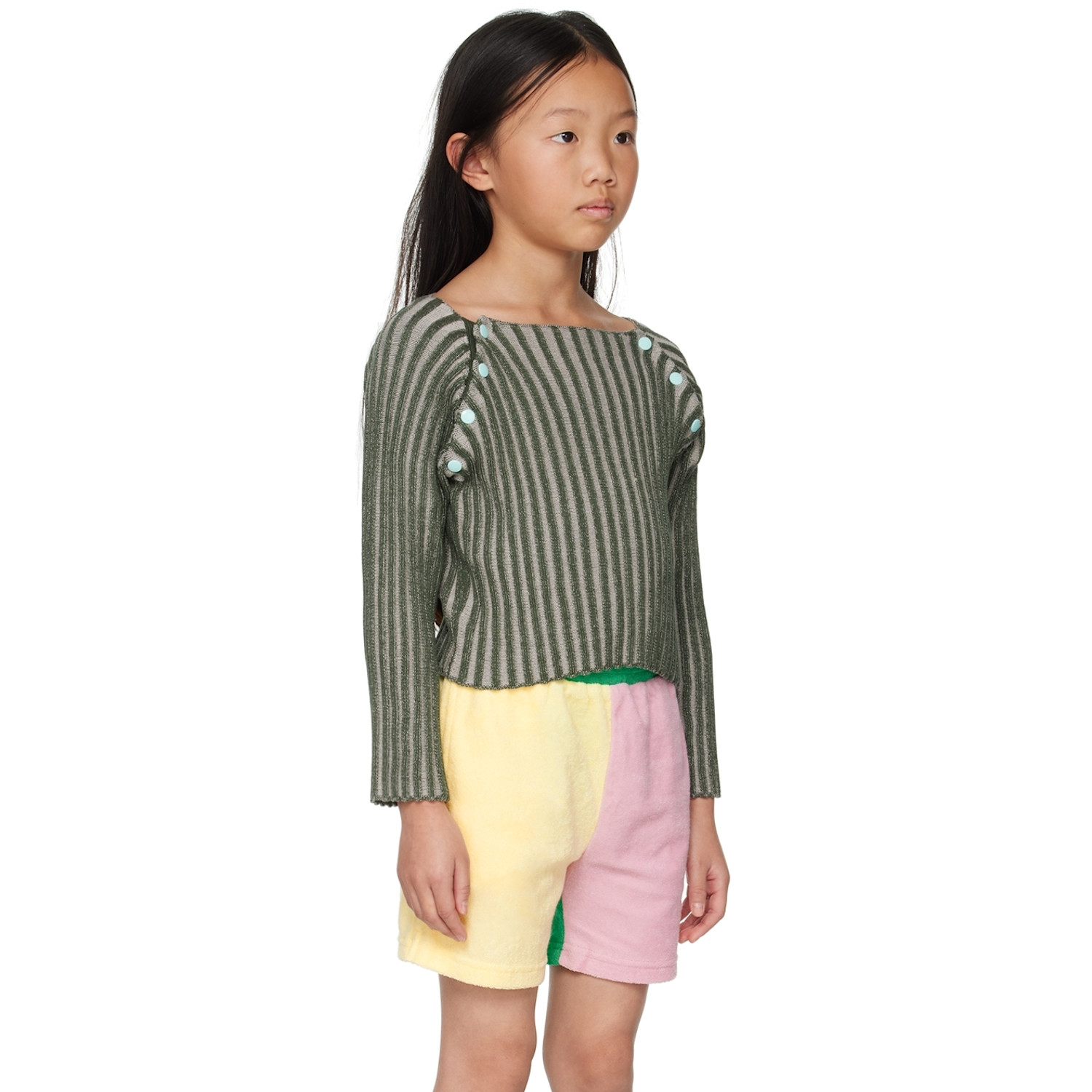  Eckhaus Latta Ssense Exclusive Kids Green Sweater 