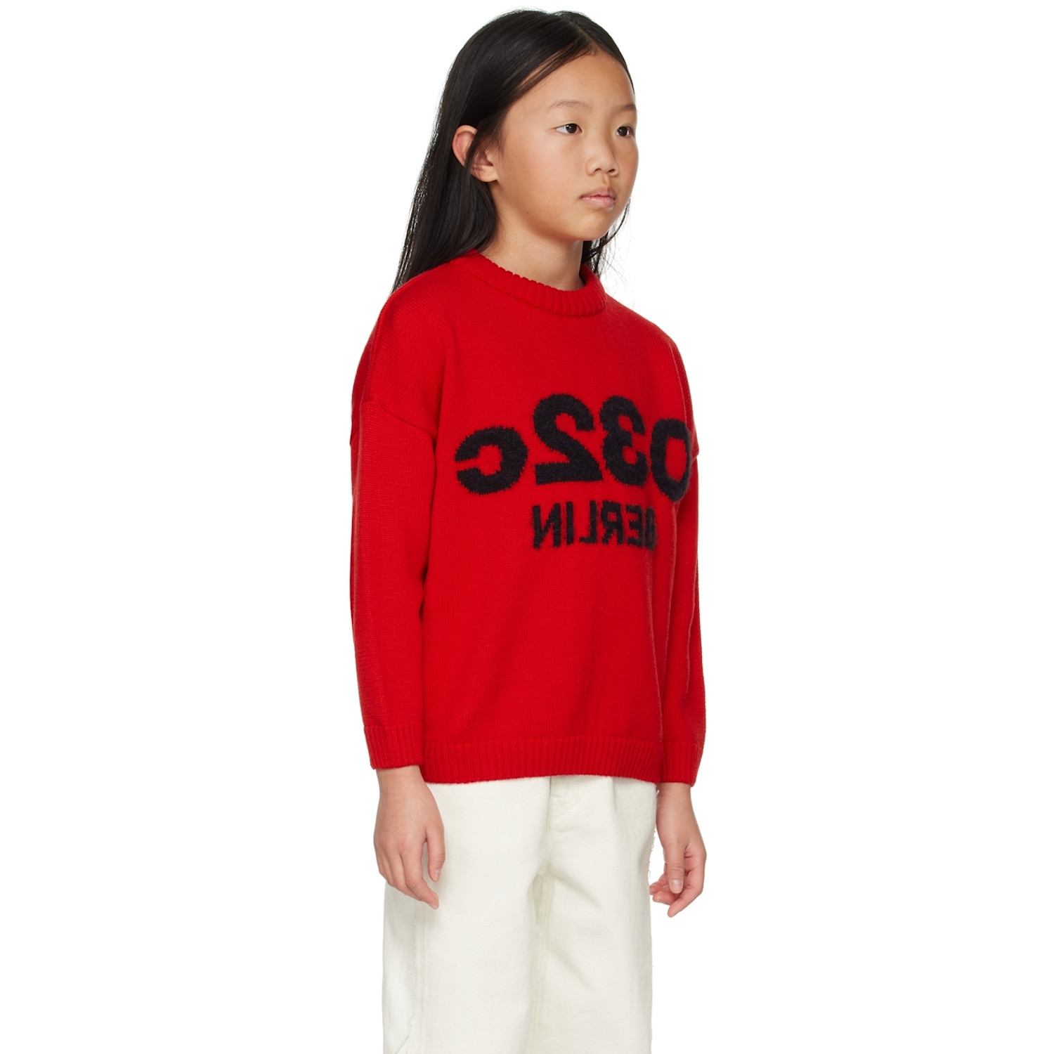  032c Ssense Exclusive Kids Red Sweater 