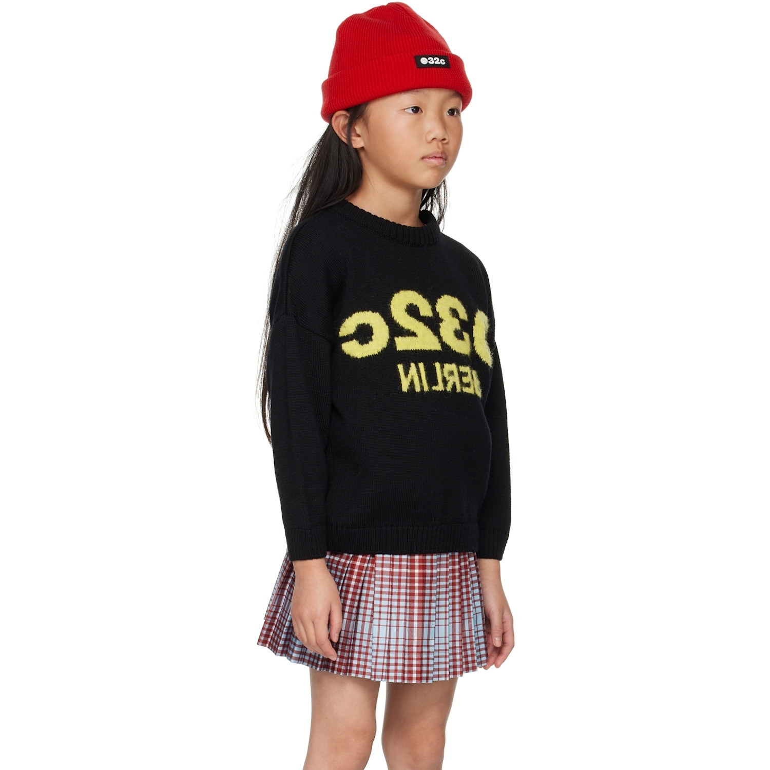  032c Ssense Exclusive Kids Black Sweater 