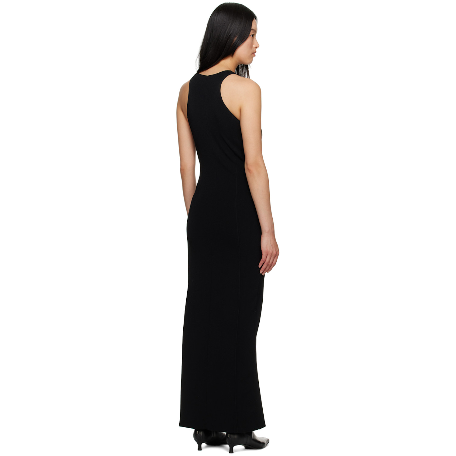  Nanushka Black Elia Midi Dress 
