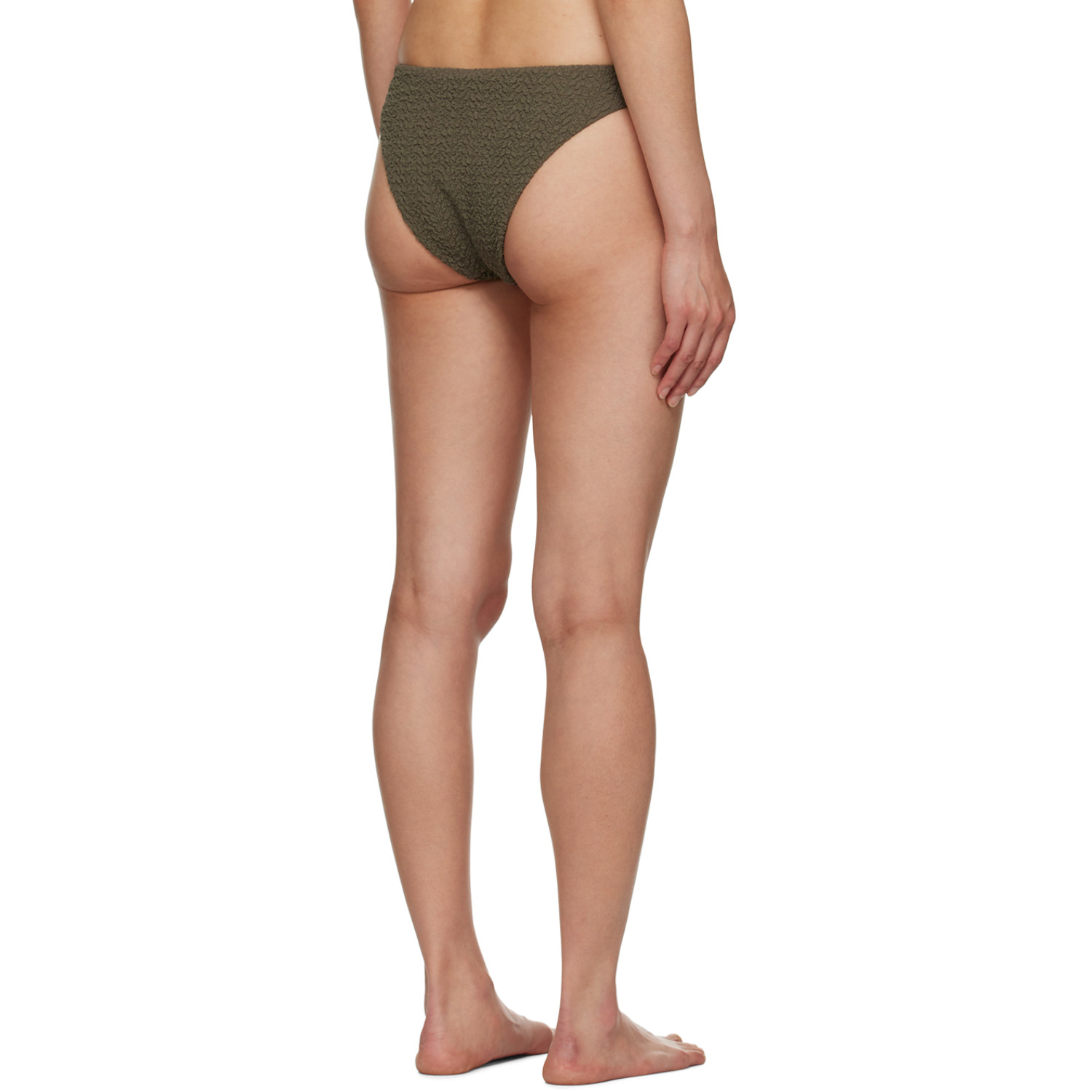  Nanushka Khaki Manou Bikini Top 