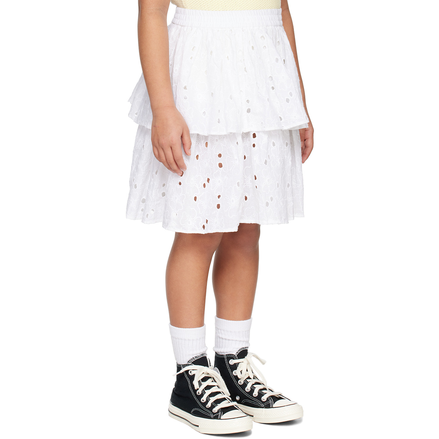  Molo Kids White Brigitte Skirt 