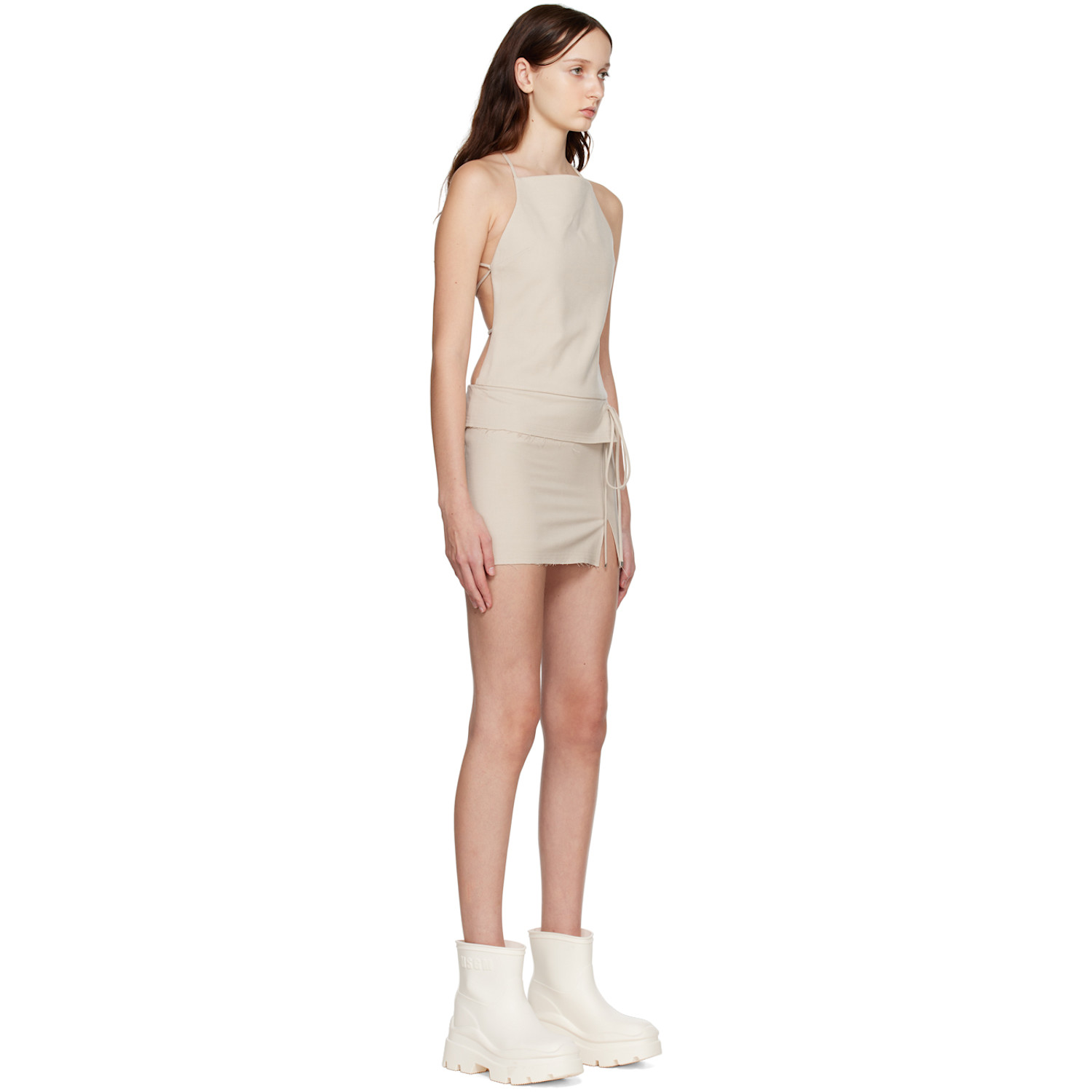  Bec + Bridge Beige Heidi Minidress 