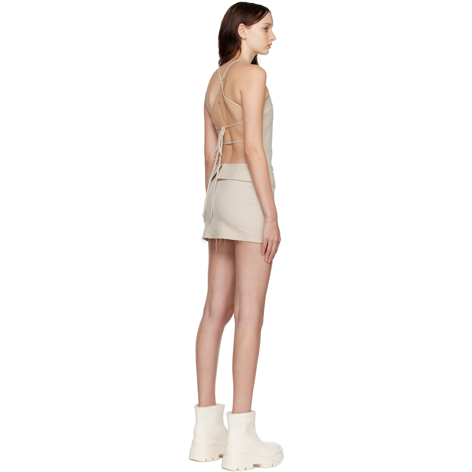  Bec + Bridge Beige Heidi Minidress 