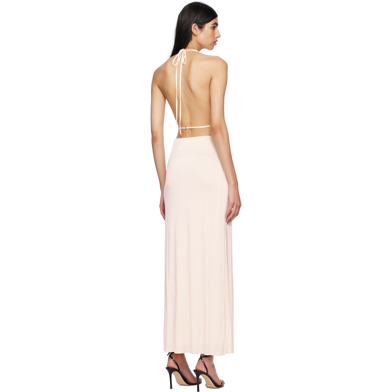  Bec + Bridge Off-white Ariel Halter Maxi Dress 
