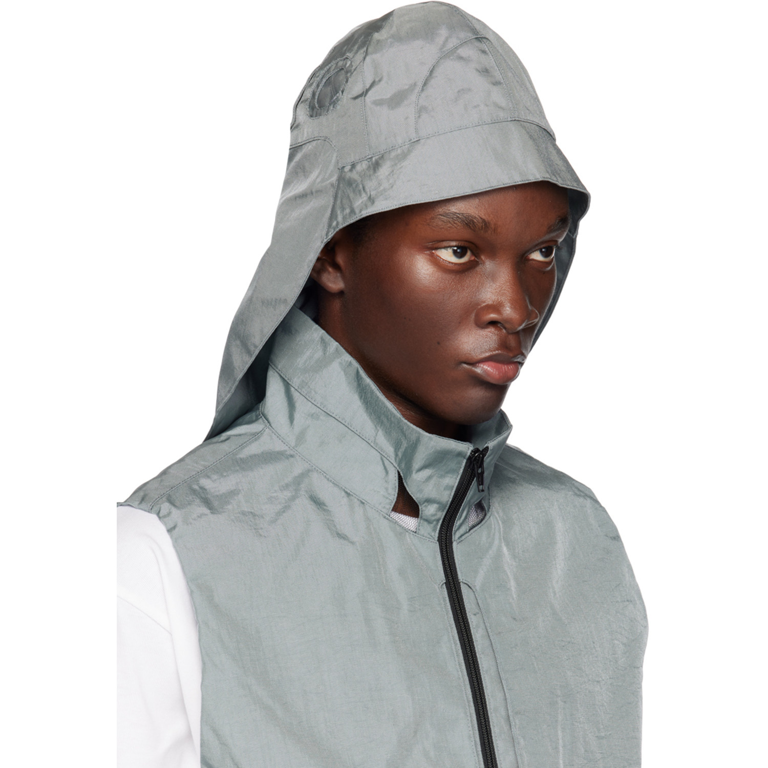  Hokita Gray Drawstring Bucket Hat 