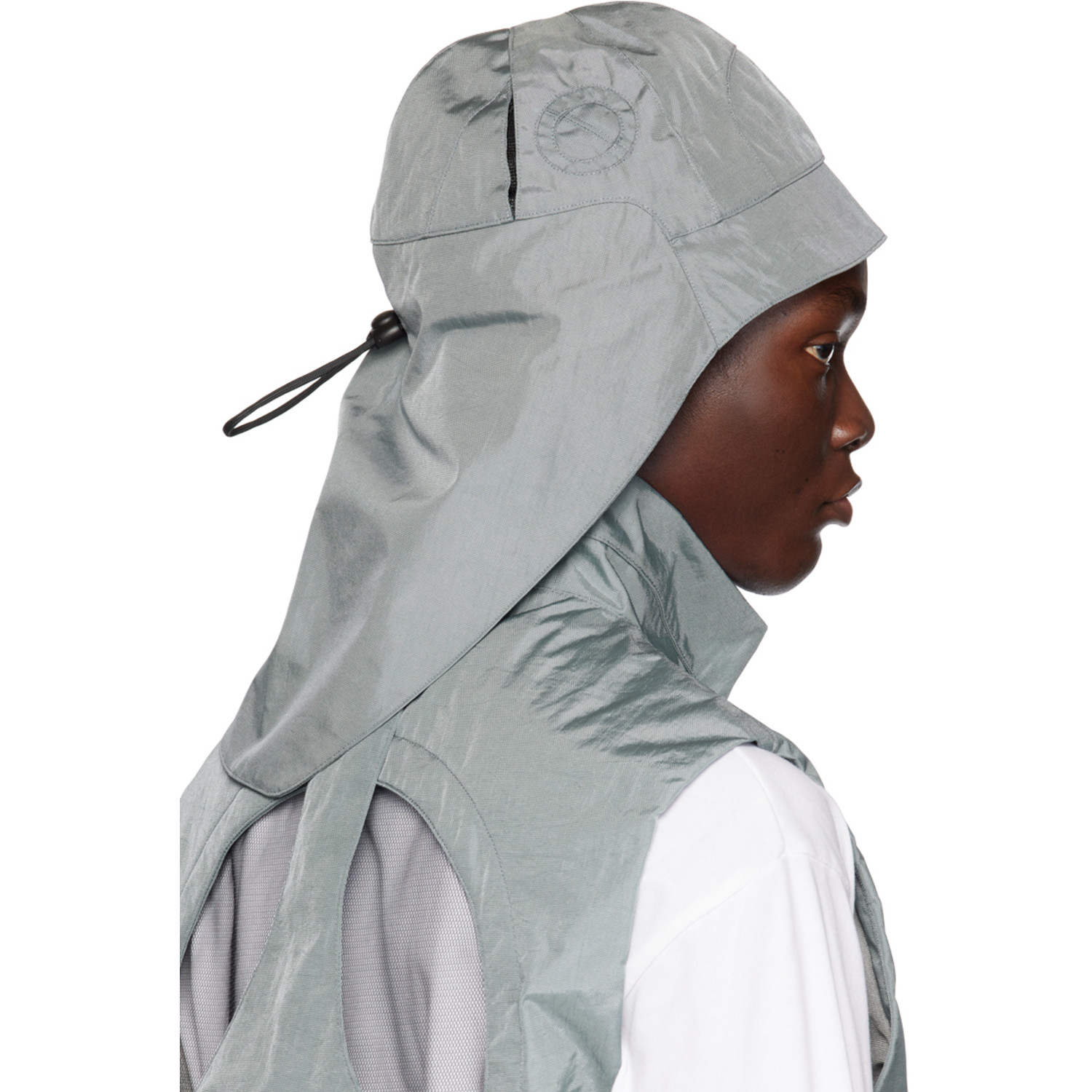  Hokita Gray Drawstring Bucket Hat 