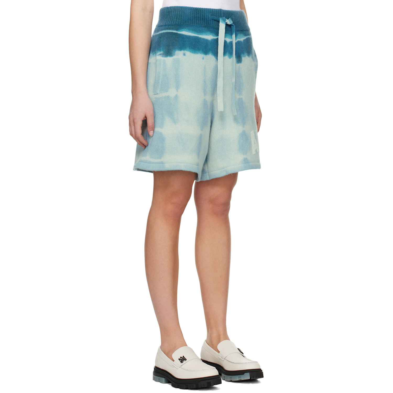  Amiri Blue Tie-dye Shorts 