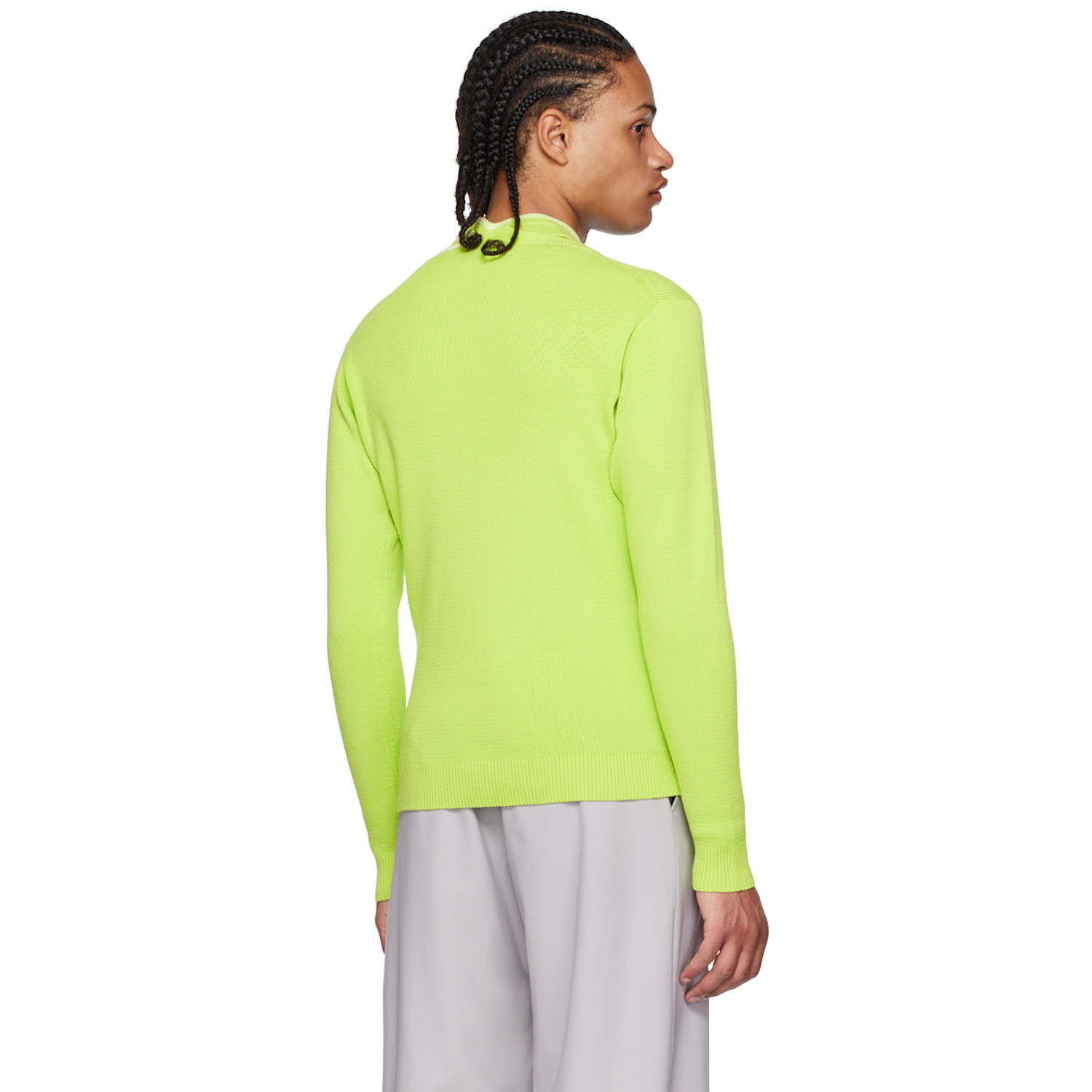  Y/project Green Cutout Sweater 