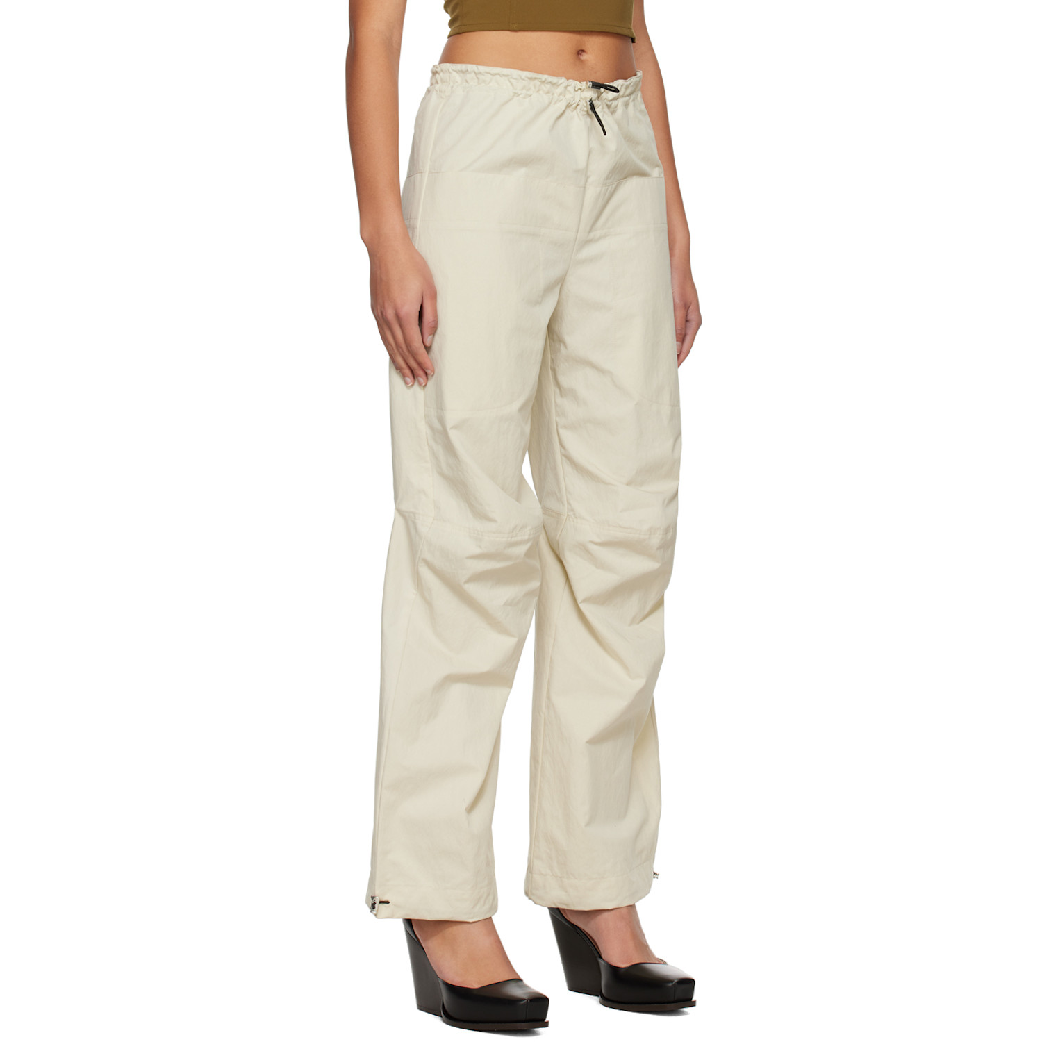  Yuzefi Beige Drawstring Lounge Pants 