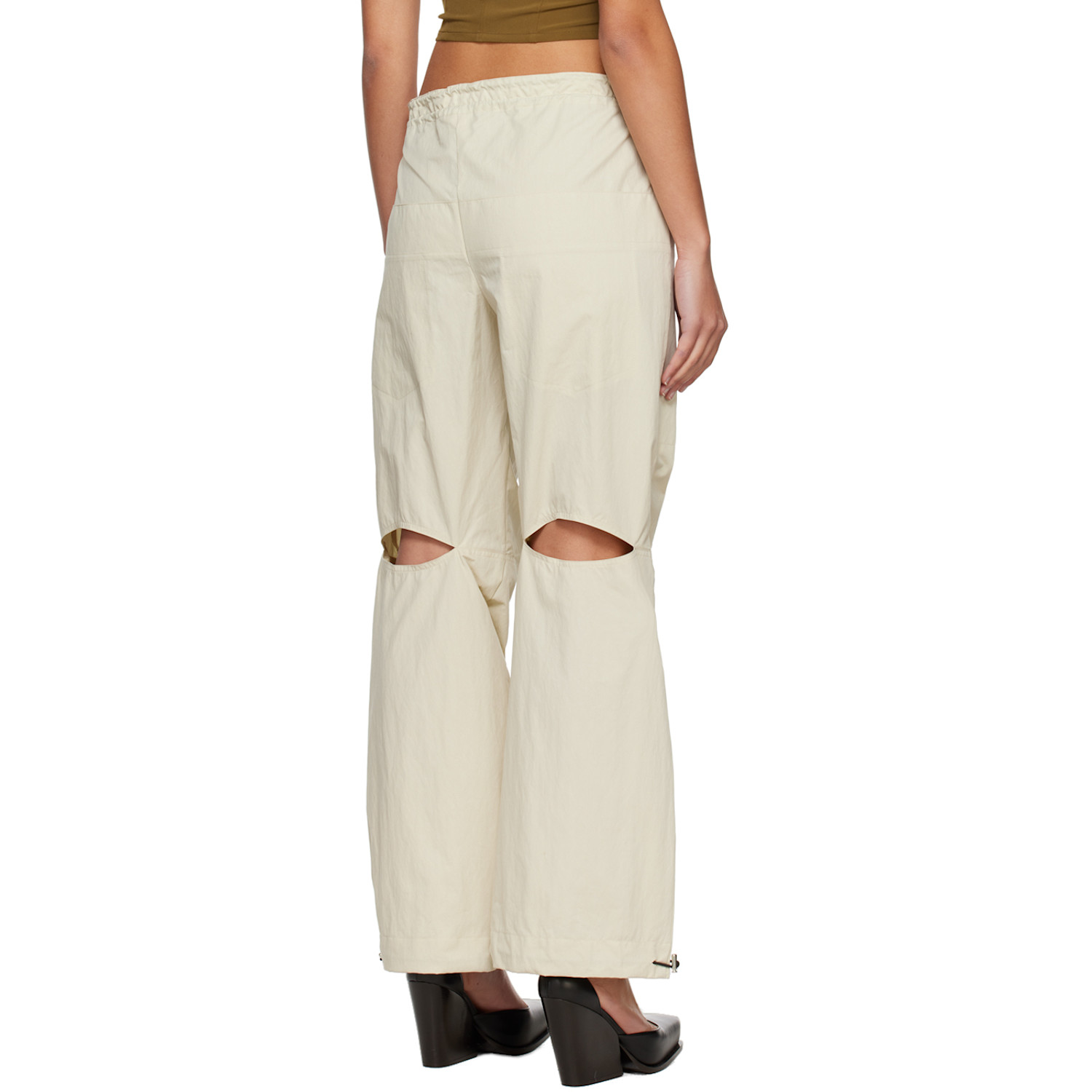  Yuzefi Beige Drawstring Lounge Pants 
