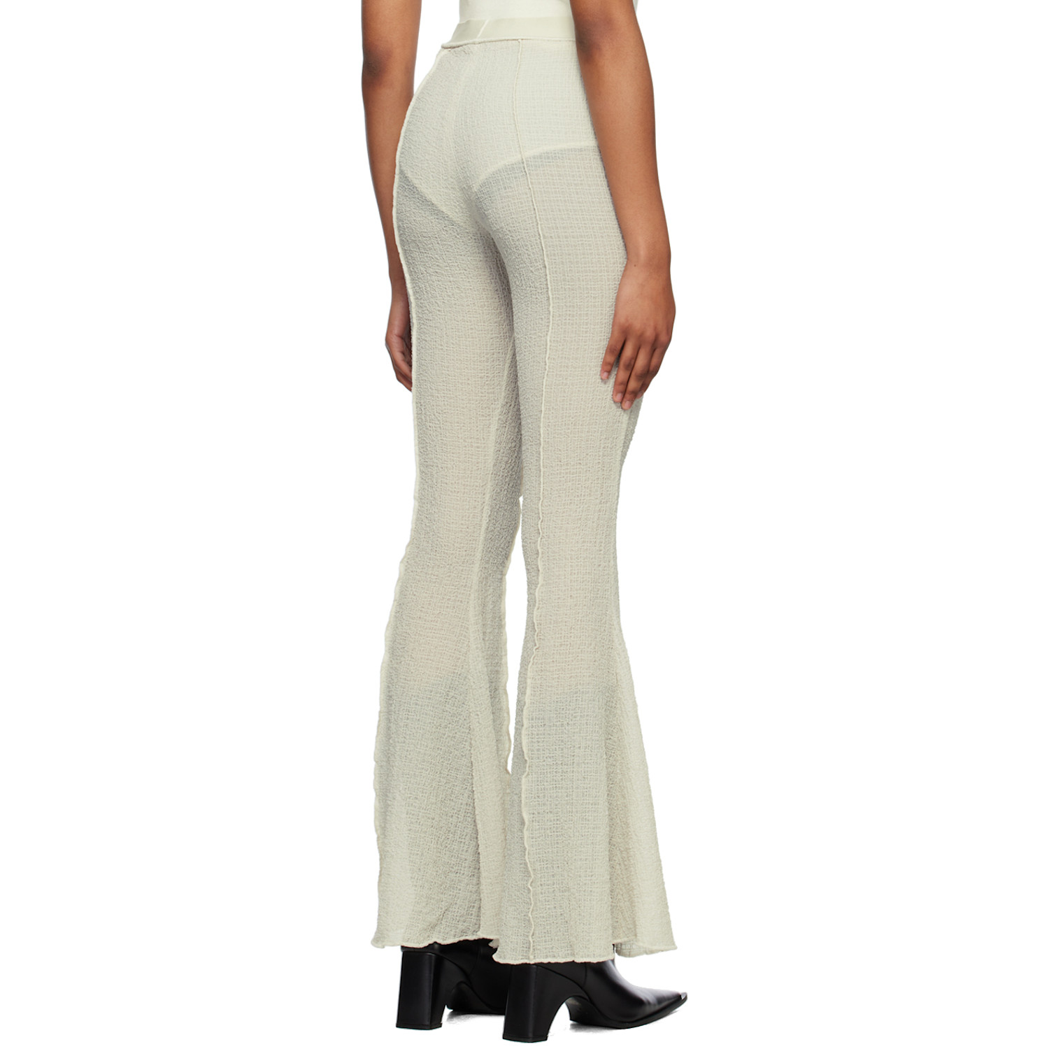  Yuzefi Off-white Flared Trousers 