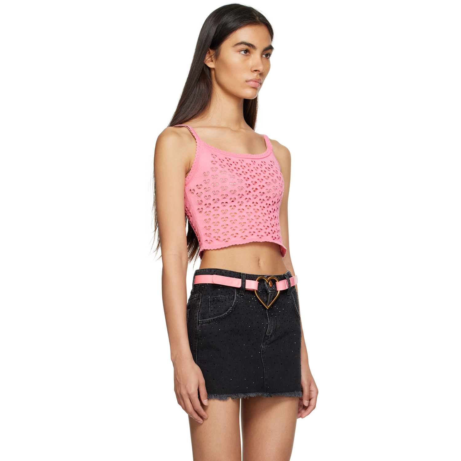  Blumarine Pink Heart Tank Top 