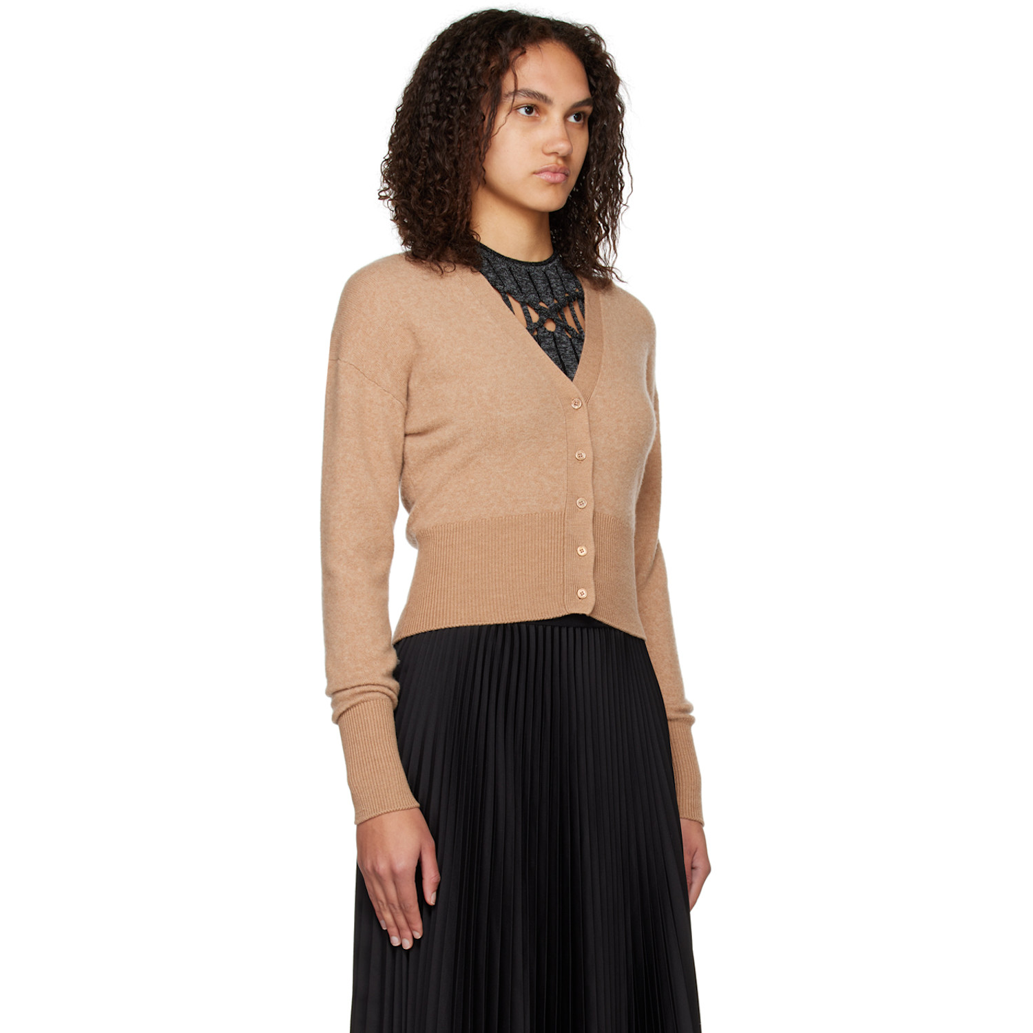  Joseph Tan Y-neck Cardigan 