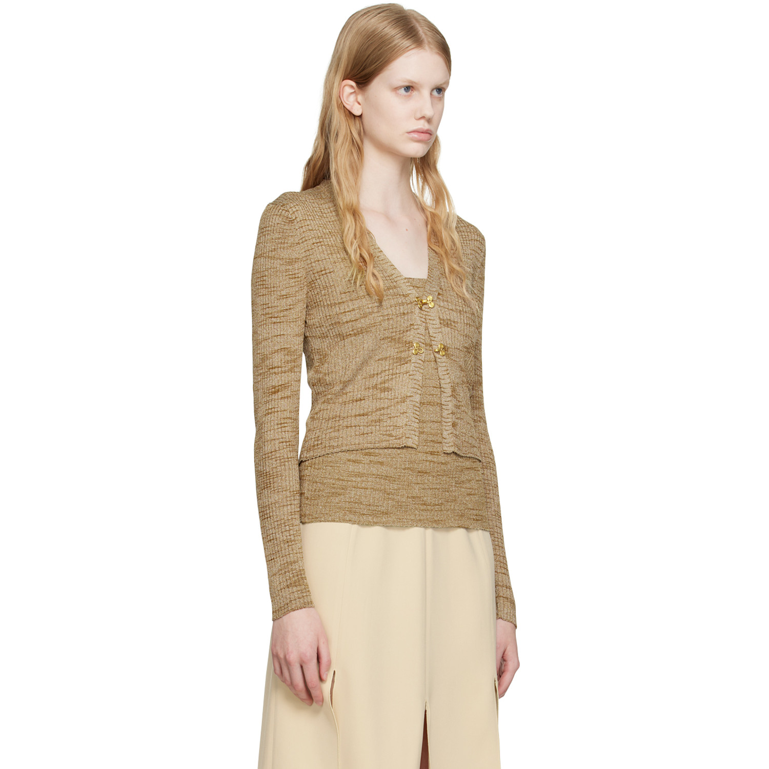  Maiden Name Tan Mia Cardigan 