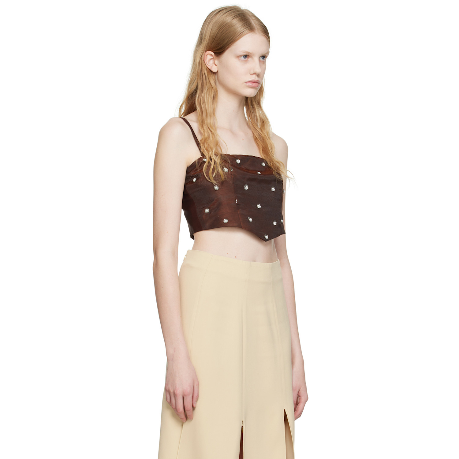  Maiden Name Brown Maria Tank Top 