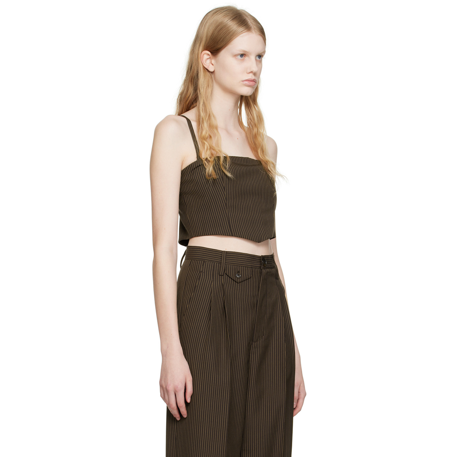  Maiden Name Brown Maria Tank Top 