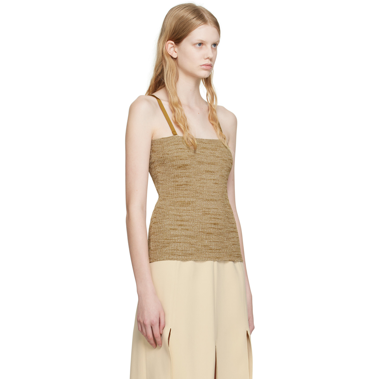  Maiden Name Tan Mia Tank Top 