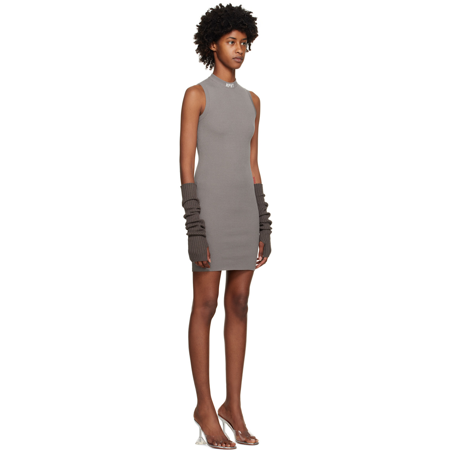  Heron Preston Gray 'hpny' Minidress 