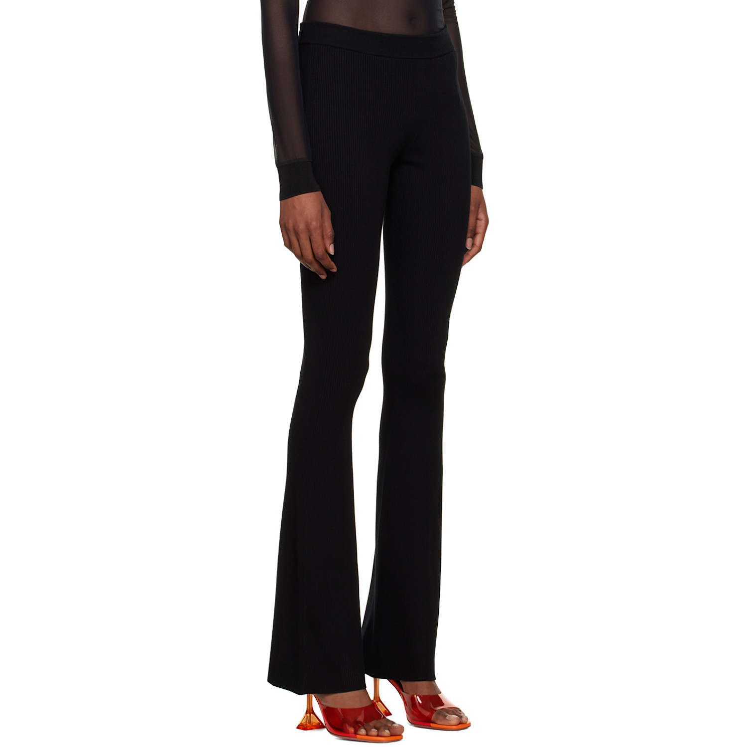  Heron Preston Black Flared Leggings 