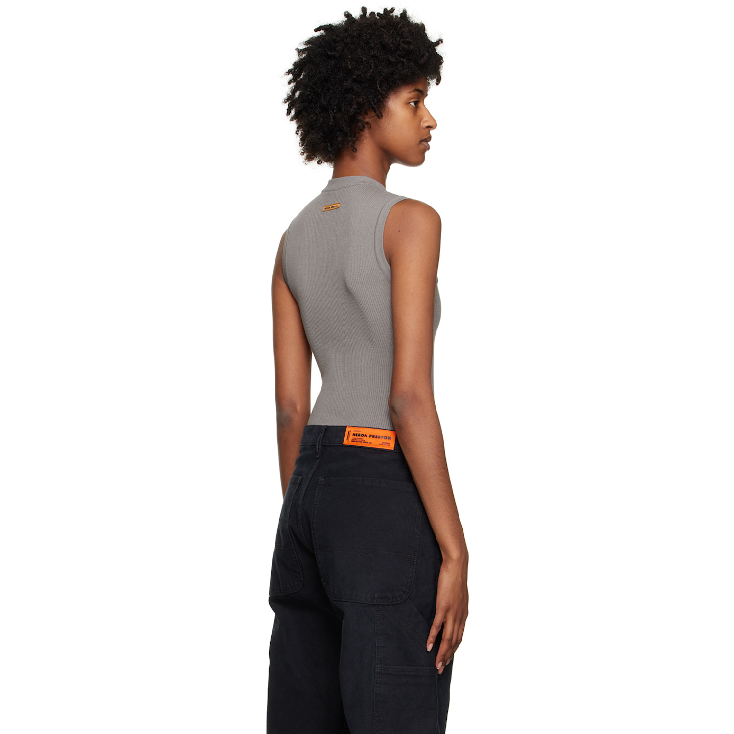  Heron Preston Gray 'hpny' Bodysuit 