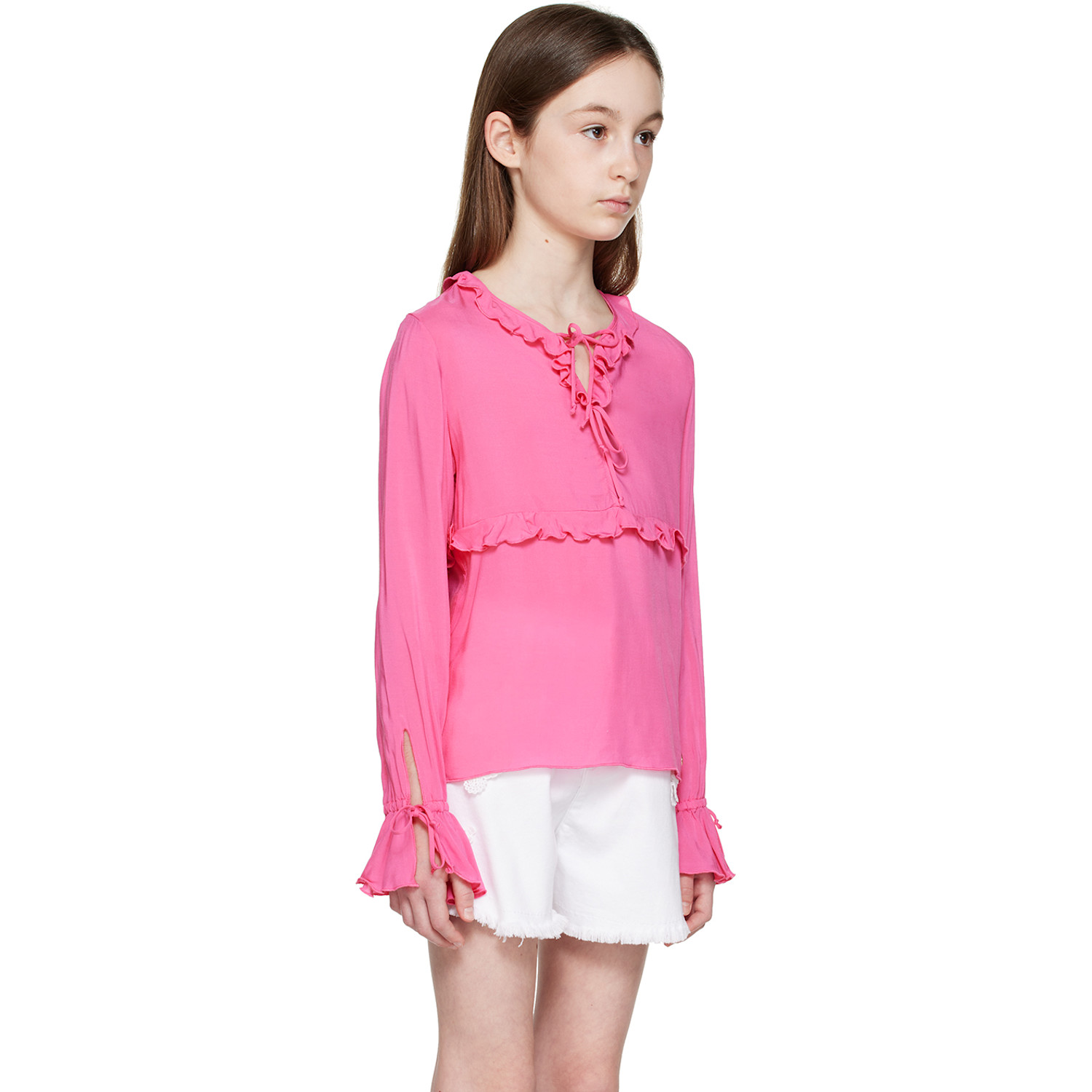  Miss Blumarine Kids Pink Flared Top 