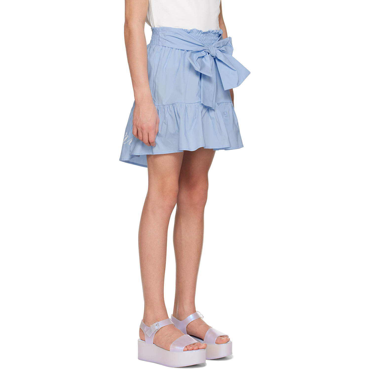  Miss Blumarine Kids Blue Printed Skirt 