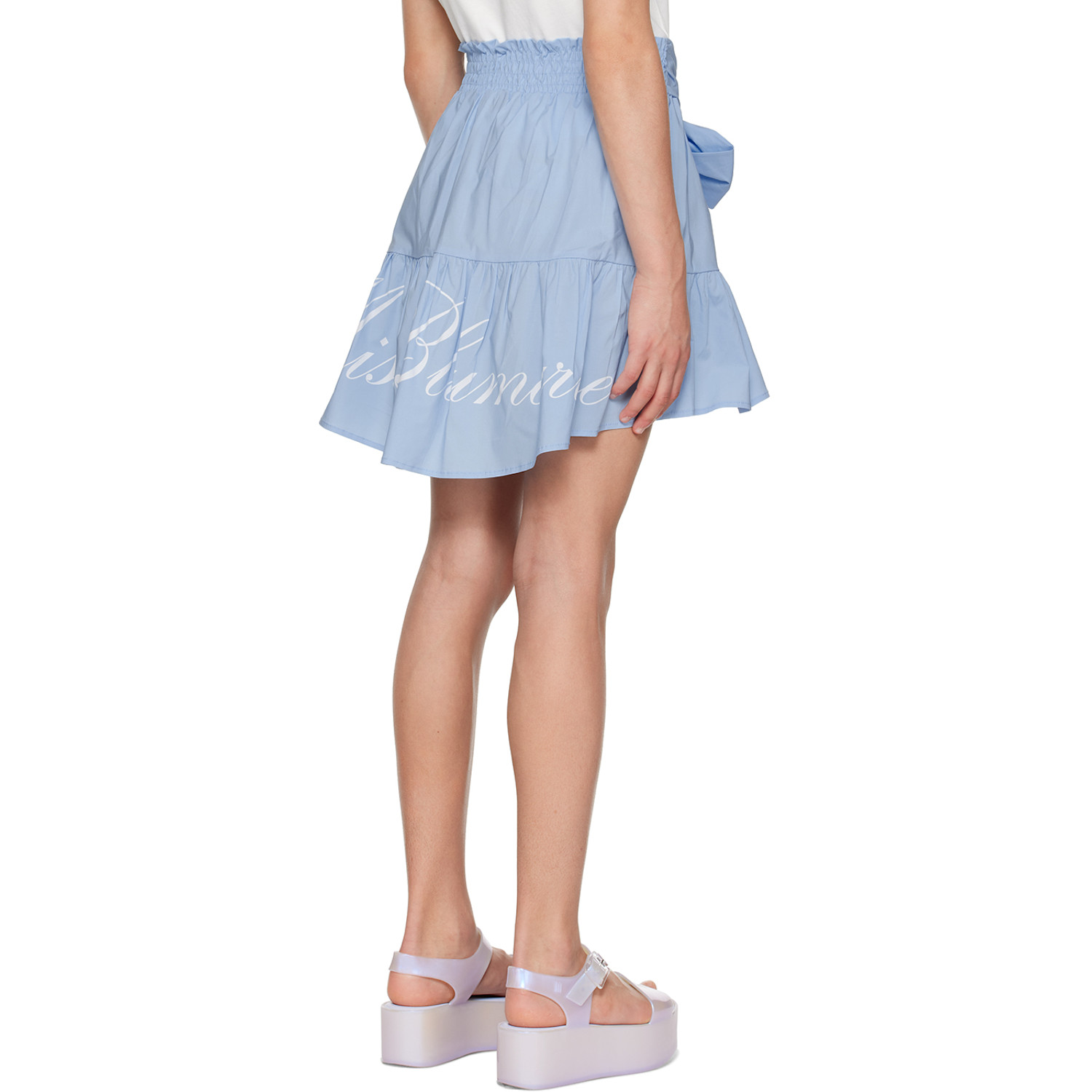  Miss Blumarine Kids Blue Printed Skirt 