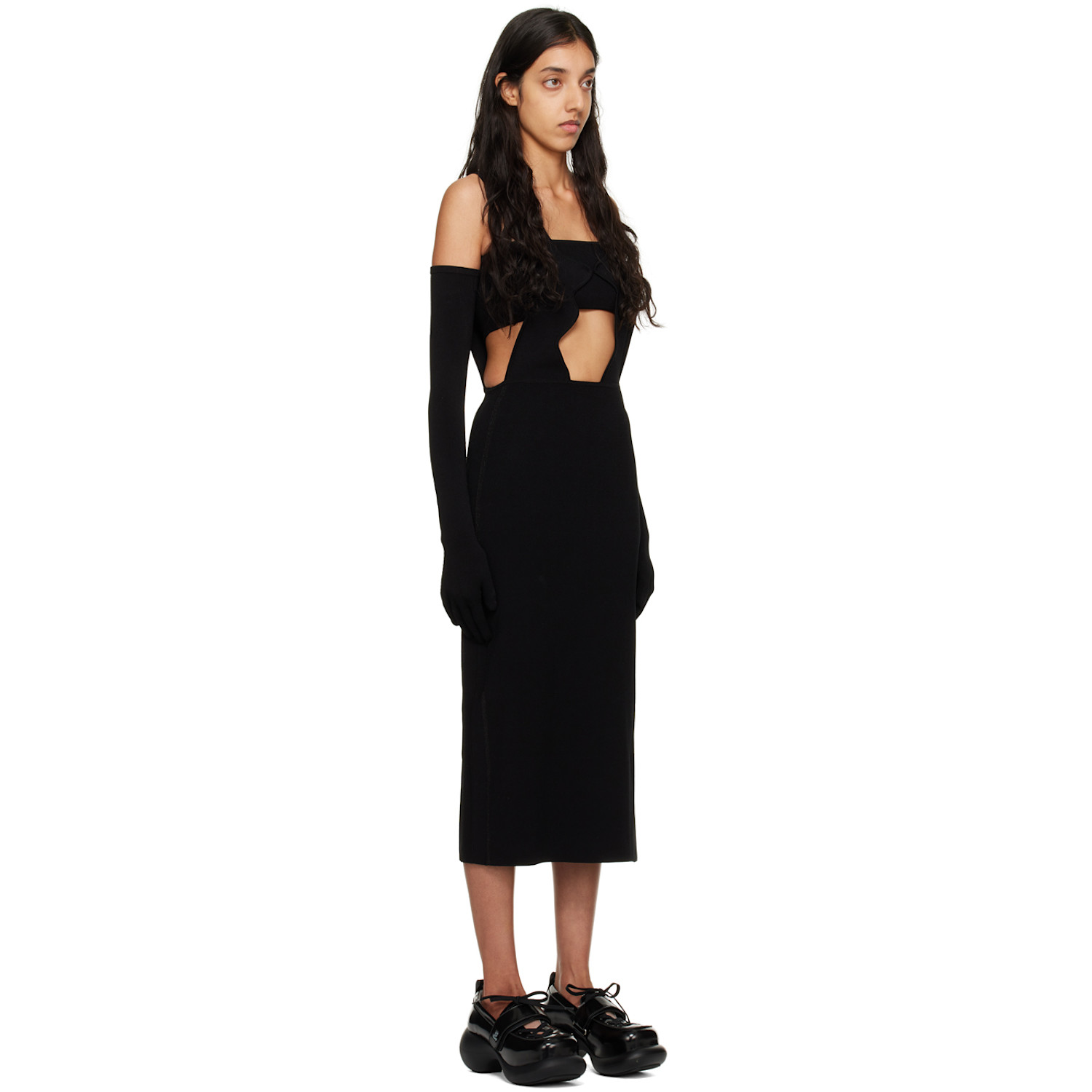  Ph5 Black Triton Midi Dress 