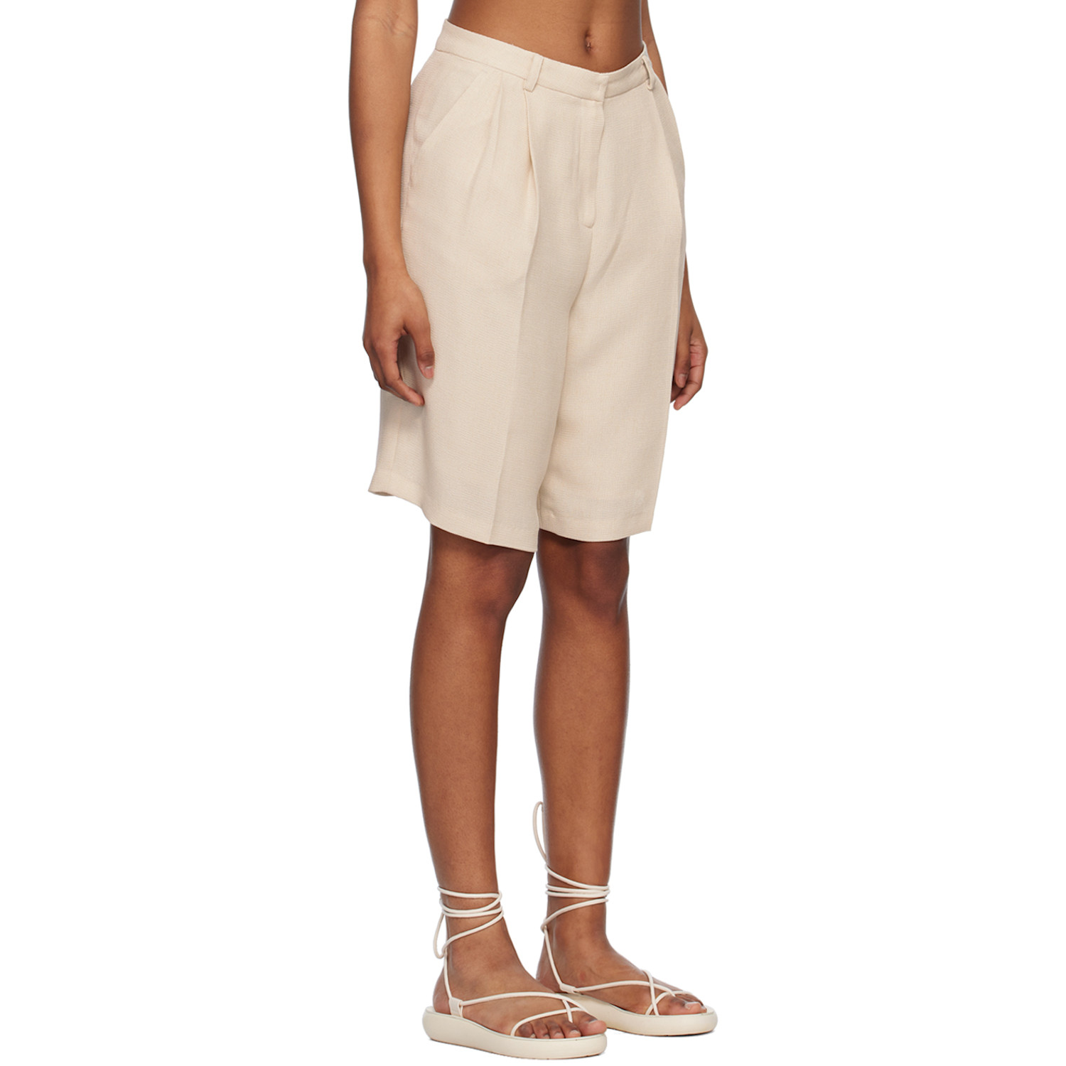  Youth Beige Low-waisted Shorts 